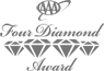 The image shows the "AAA Four Diamond Award" logo with four stylized diamonds beneath the text.
